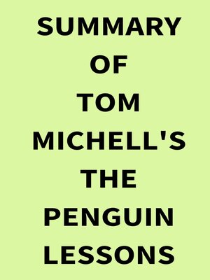 cover image of Summary of Tom Michell's the Penguin Lessons